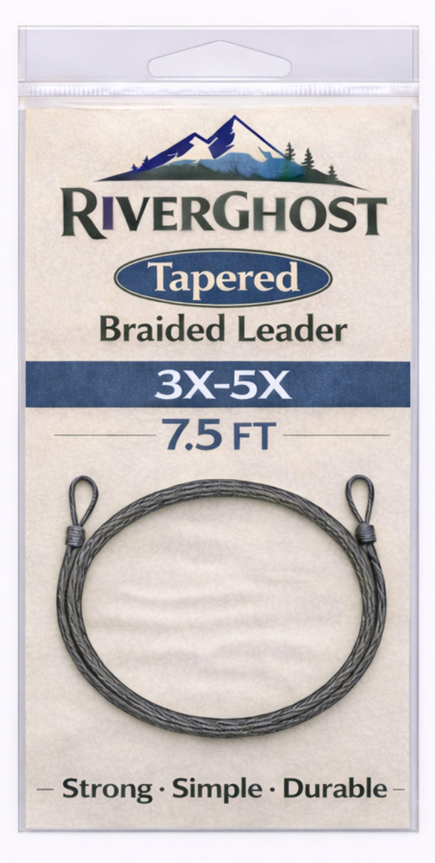 RiverGhost Braided Leader – 3X-5X