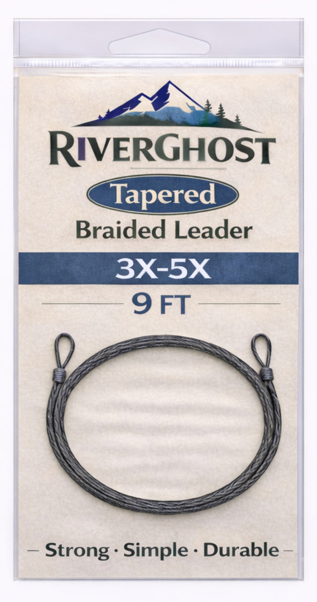 RiverGhost Braided Leader – 3X-5X